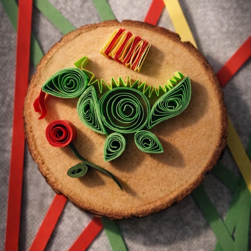 drac de sant jordi amb quilling