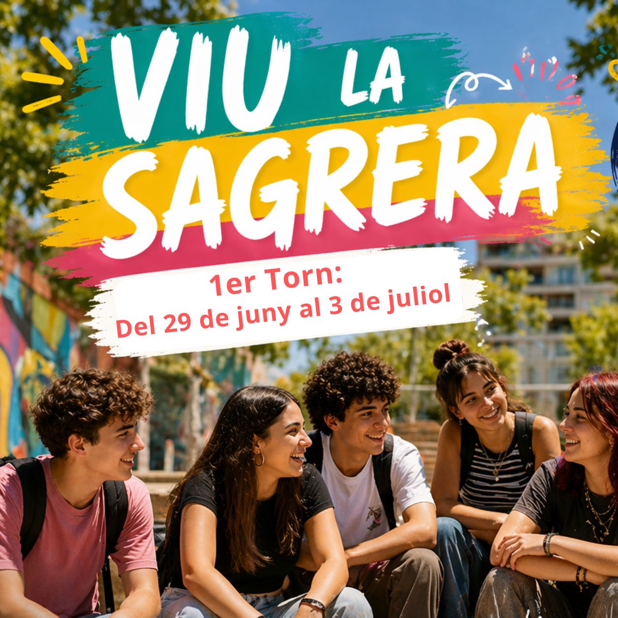 CASAL D'ESTIU JOVES - VIU LA SAGRERA 2026 - 1ER TORN